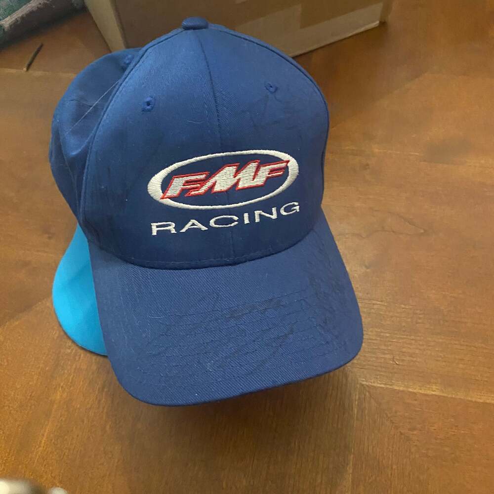 FMF Racing Retro Racing Hat Autographed on Bill Appears Never‎ Worn